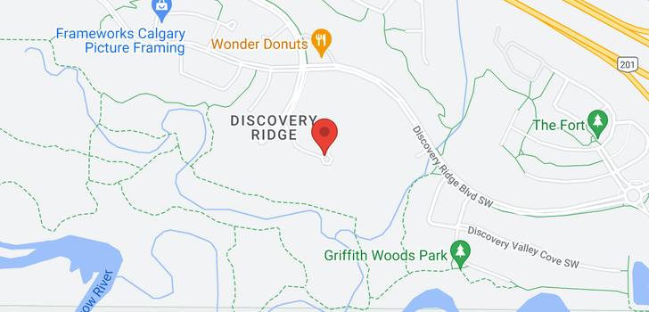 map of #539 10 DISCOVERY RIDGE CL SW